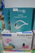 2x Osalis Facial Toning Devices, and 1x Lanaform Pretty Nails Varnish Dryer