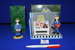 Camberwick Green Mr Carroway’s Fish Shop by Robert Harrop Designs, plus Single Figure