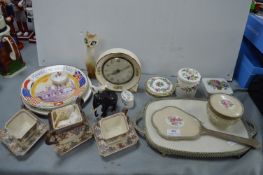 Vintage Decorative Pottery, Dressing Table Set, etc.
