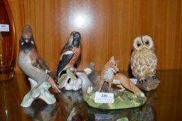 Wedgwood and Goebel Bird and Animal Figures