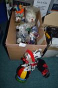 Clown Musical Boxes etc.