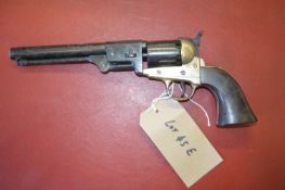 A percussion cap style revolver