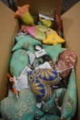 *Box of Sari Fabric Hanging Decorations