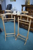 Pair of Wooden Clothes Stands