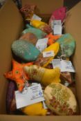 *Box of Sari Fabric Hanging Decorations