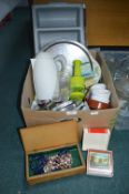 Kitchenware, Household Goods, Costume Jewellery, etc.
