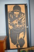Mounted Army Target Practice Poster