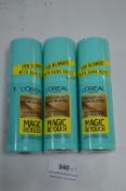 3x Loreal Medium to Dark Blond Magic Retouch Concealer Sprays