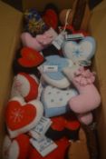 *Box of Assorted Felt Christmas Decorations