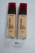 2x Loreal Infallible Foundations