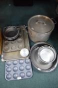 Kitchenware Including Large Lidded Pan, Baking Tins, etc.