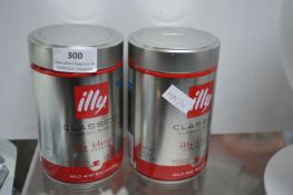 2x Illy Classic Roast Ground Coffee 250g