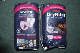 *2x Huggies Dry Nights Pyjama Pants Packs
