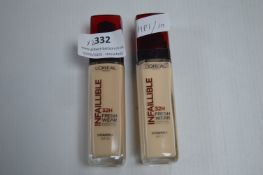 2x L’Oreal Infallible Foundations