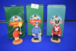 3x Camberwick Green Figures by Robert Harrop Designs Including Minnie Farthing, Peter the Postman,
