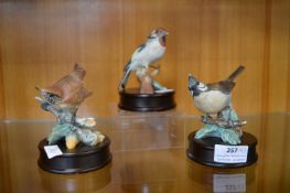 3x Kieser Bird Figures
