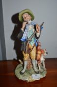 Capodimonte Style Figure of a Huntsman