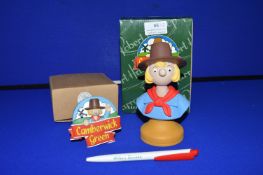 Camberwick Green Windy Miller Bust by Robert Harrop Designs plus Collectors Plaque