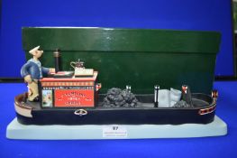 Camberwick Green Mr Rumpling on his Canal Boat Music Box by Robert Harrop Designs