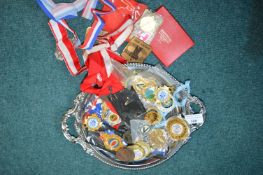 Tray Lot of Sports Medallions