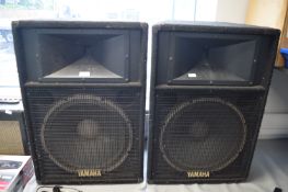 Pair of Yamaha S1151V PA Speakers