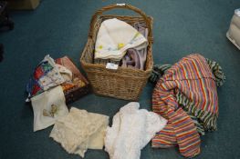 Basket of Textiles and Embroideries