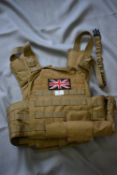 Tactical MOLLE Vest in tan