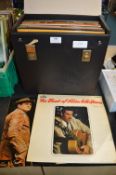 Record Case Containing 12” LP Records Including Mixed Oldies and Classical