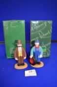 2x Camberwick Green Figures by Robert Harrop Designs Including Mr Crockett the Mechanic, and