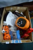 *Halloween Toys, Christmas Decorations, and an Electric Heater