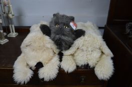 TY Cat and Two Soft Toy Dogs