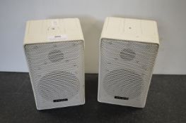 Pair of Teac Metal Cased Two Way 4” Poly Woofer Audio Speakers LS-X8MK2