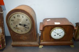 2x Vintage Mantel Clocks