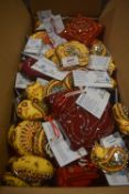 *Box of Sari Fabric Hanging Decorations