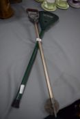 Two Folding Shooting Sticks, One Green with Foldin