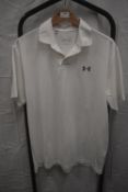 *Under Armour White Polo Size: LG/G/G