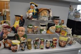 Tub Jugs and Miniature Character Jugs etc.