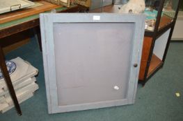 Grey Painted Wall Display Case
