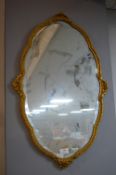 Gilt Framed Bevelled Edge Mirror