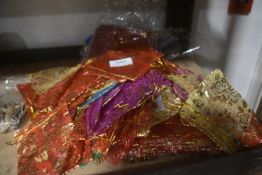 *Quantity of Assorted Organza Bags with Gold Detail