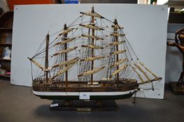 Wooden Model of a Clipper Sailing Ship