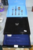 Wedgwood 24pc Stainless Steel Cutlery Set with Black Lacquered Canteen