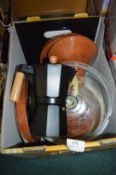 Kitchenware Including Tagines, Coffee Pot, etc.