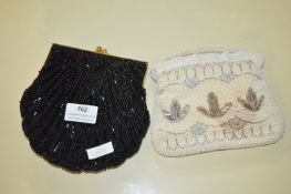2x Beaded Clutch Bags