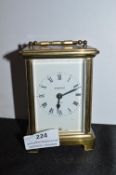 French Brass Carriage Clock with Duverdrey & Bloquel