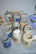 German Stoneware Beer Steins