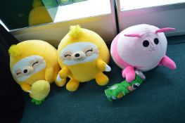 *3x Squishmallows Huggable Cushions