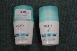 2x Vichy Roll-On Deodorants