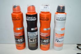 4x Assorted L’Oreal Men Expert Antiperspirants