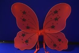 Red & Black Glitter Fairy Wings